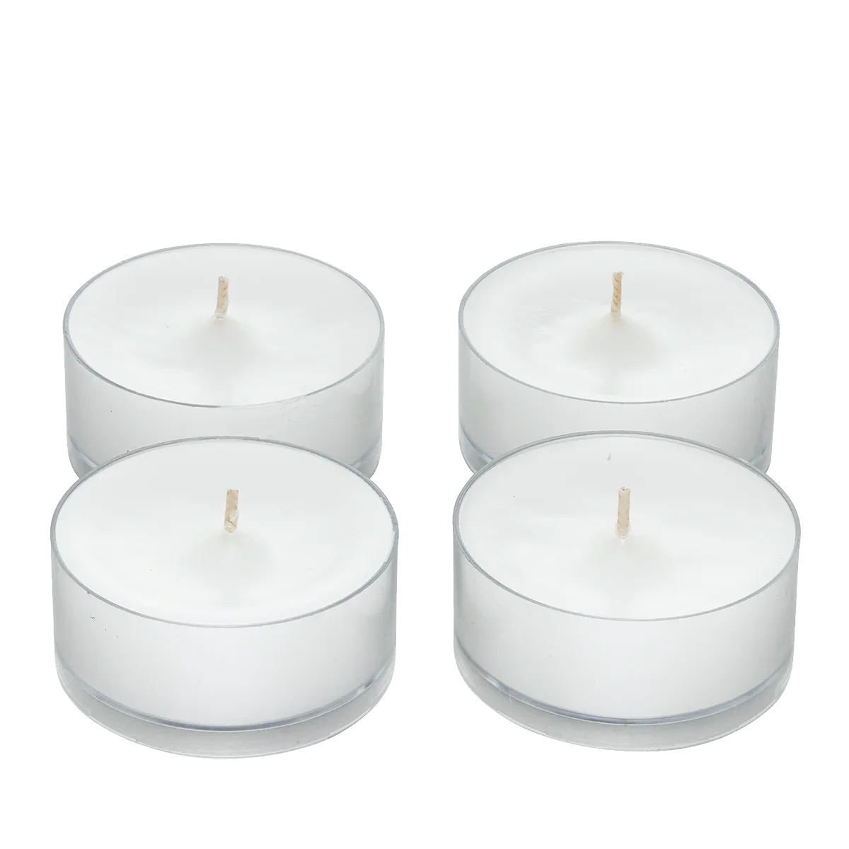 4x Unscented Candles