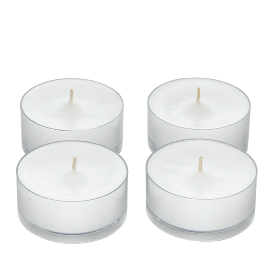 4x Unscented Candles